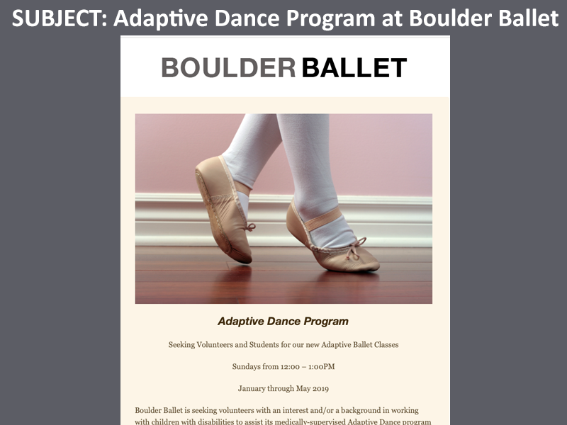 Adaptive Dance